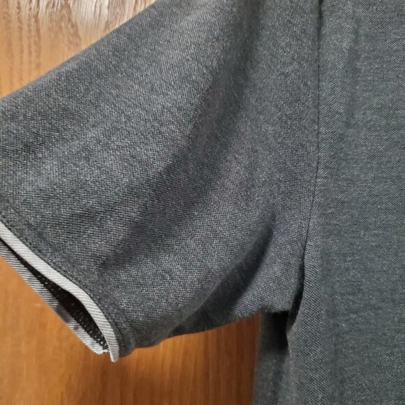 Travis Mathew Golf Polo Shirt Gray Logo Embroidered Mens Sz Small - Picture 5 of 15